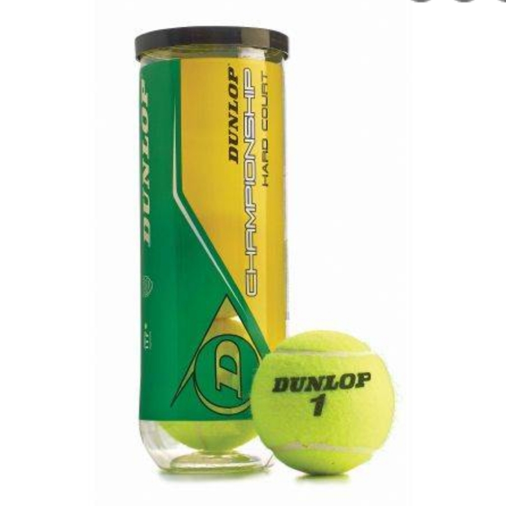 🤾‍♀️SET OF 2 - Dunlop Championship Hard Court Tennis Ball  ( 3 count each)🤾‍♂️